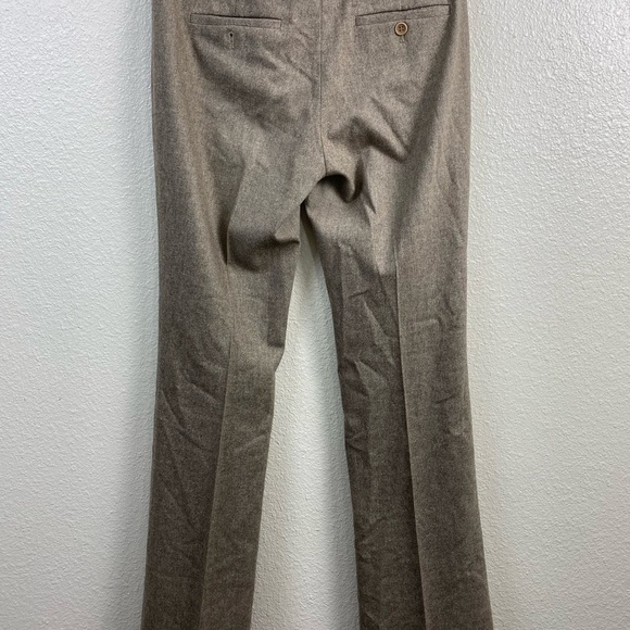 Theory Wool Brown Tailored Trouser Neutral Bootcut Office Formal Pants Women’s 2 - Picture 15 of 16